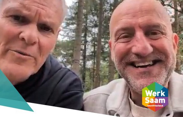 Rob Urgert en Joep van Deudekom op werkgeversevenement
