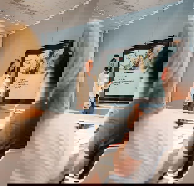 presenteren in een zaal