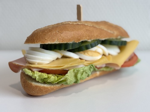 Foto broodje gezond ham/kaas